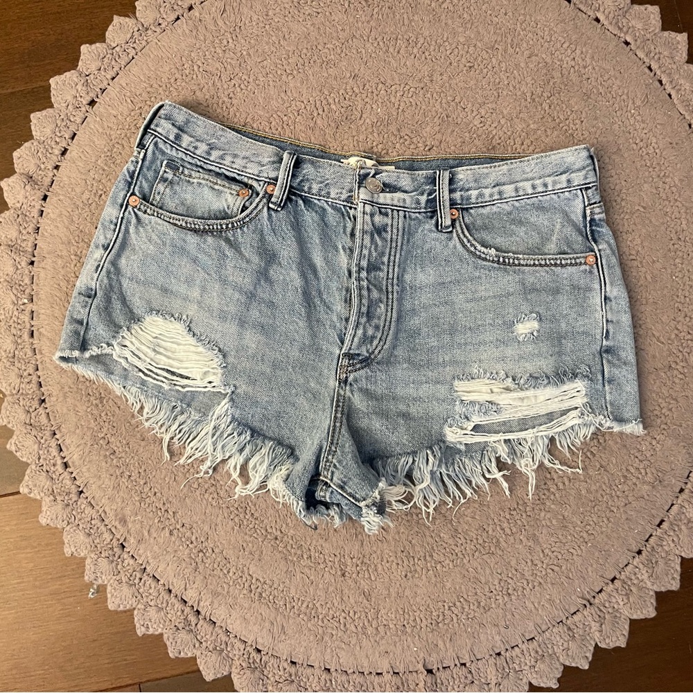 Free People Jean Shorts Size 30